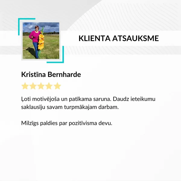 Kristīne Bernharde - Izaugsmes telpa atsauksme