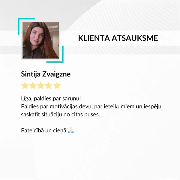 Sintija Zvaigzne - izaugsmes telpa atsauksme